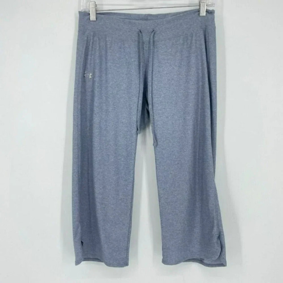 Under Armour Sweatpants Women's Sz 30 HeatGear Elastic Waistline Mid-Rise Blue - Picture 1 of 7